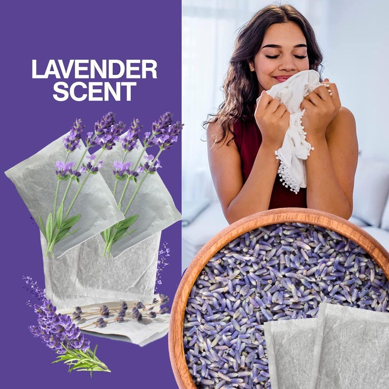 Ultra Essentials Lavender Sachet for Dryer, Naturally Scented Luggage Sachets, Closet & Drawer Fragrance, Freshens Laundry, Shoes, Gym Bags, Cars & Sweater Storage w/Premium Extra Flowers, Grown in USA (6 Pack) - Image 2